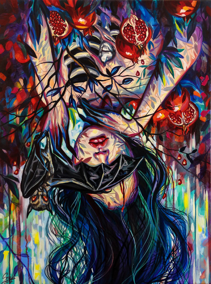 My Woman Portraits From The Last Two Years With Some Halloween, Creepy Twists