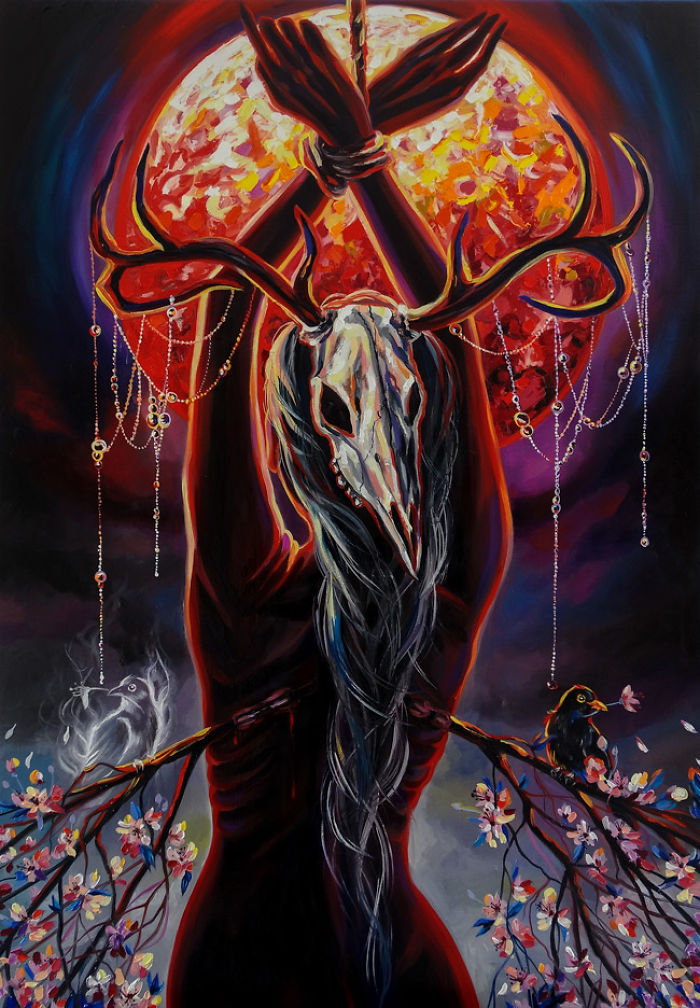 My Woman Portraits From The Last Two Years With Some Halloween, Creepy Twists