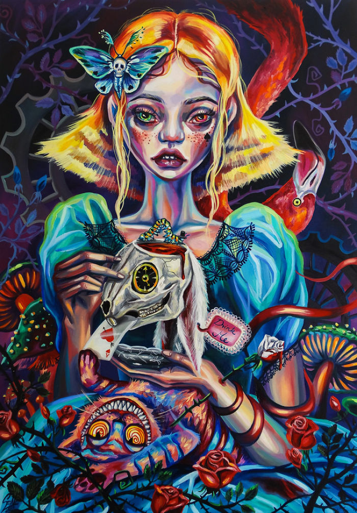 My Woman Portraits From The Last Two Years With Some Halloween, Creepy Twists