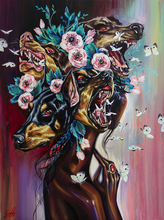 My Woman Portraits From The Last Two Years With Some Halloween, Creepy Twists