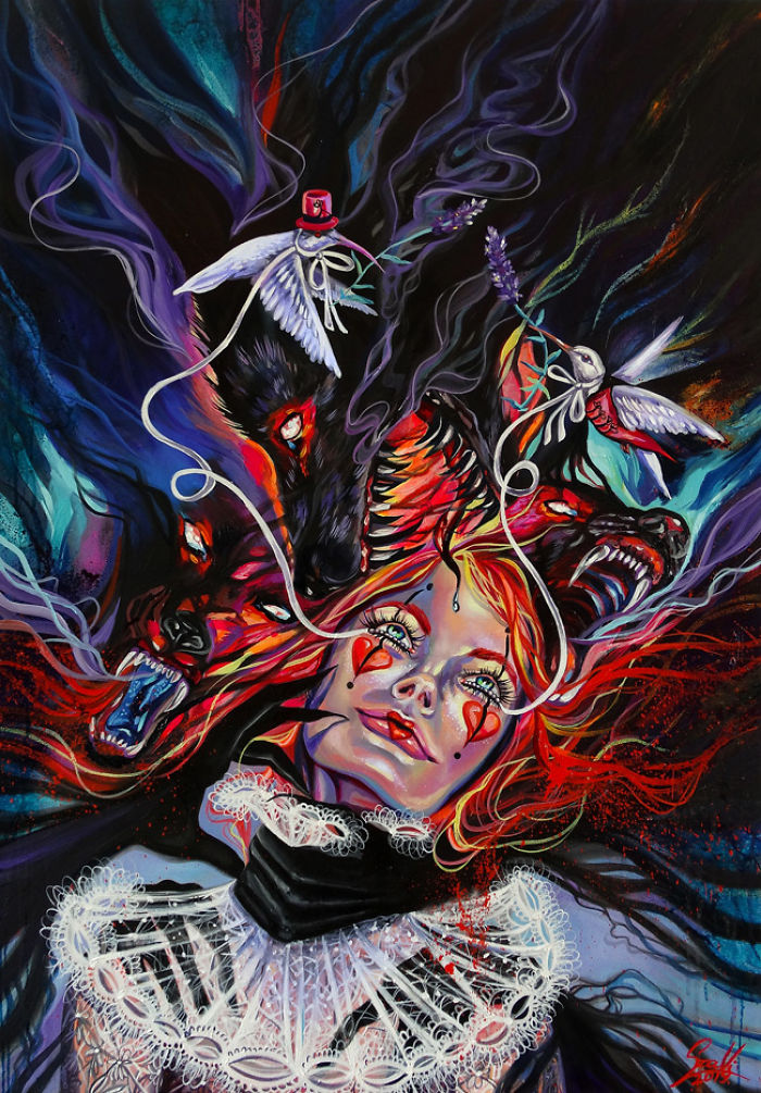 My Woman Portraits From The Last Two Years With Some Halloween, Creepy Twists