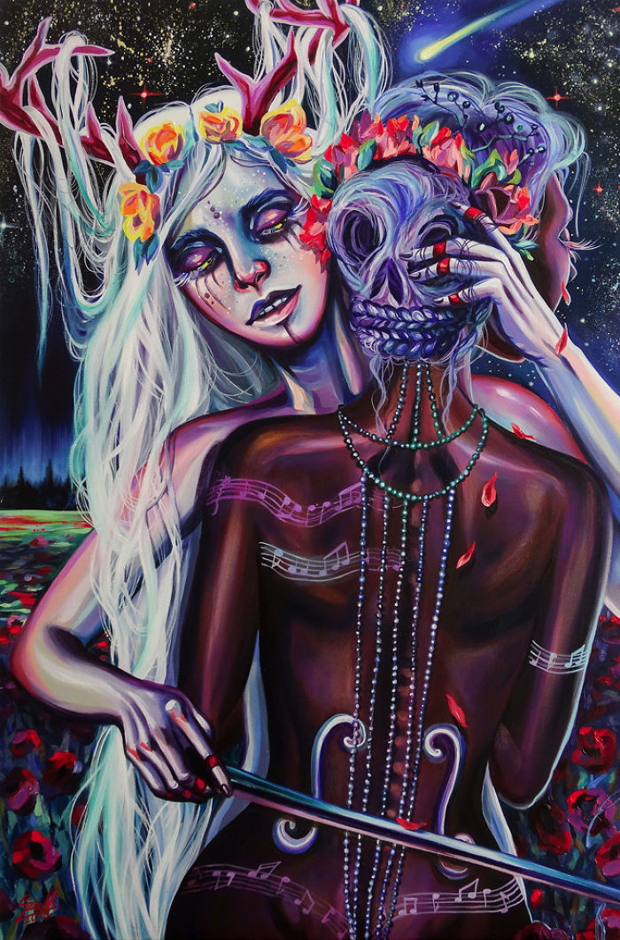 My Woman Portraits From The Last Two Years With Some Halloween, Creepy Twists