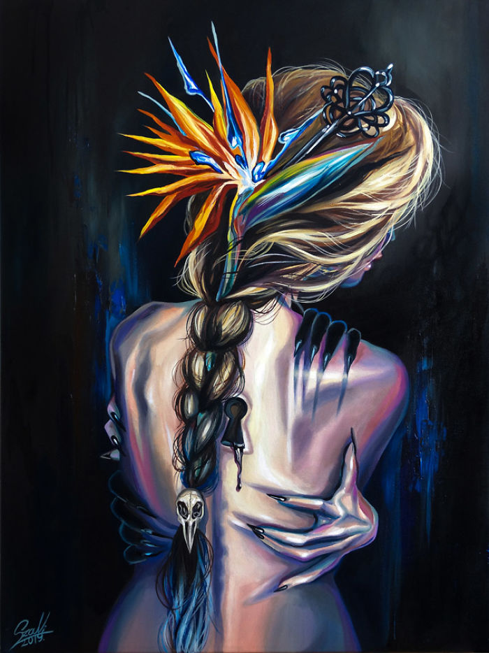 My Woman Portraits From The Last Two Years With Some Halloween, Creepy Twists