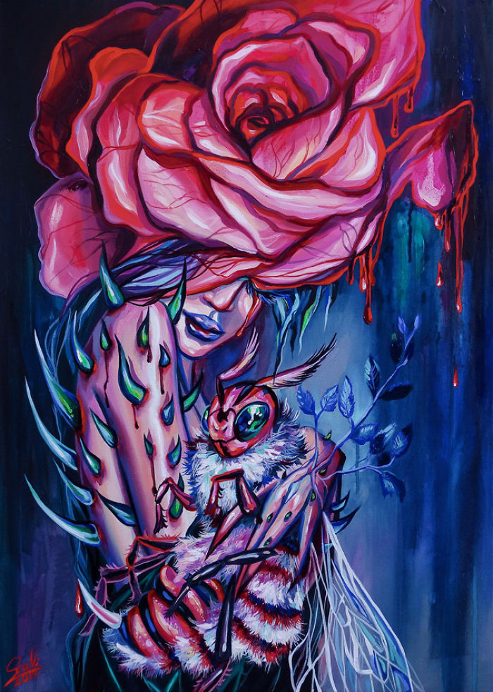 My Woman Portraits From The Last Two Years With Some Halloween, Creepy Twists