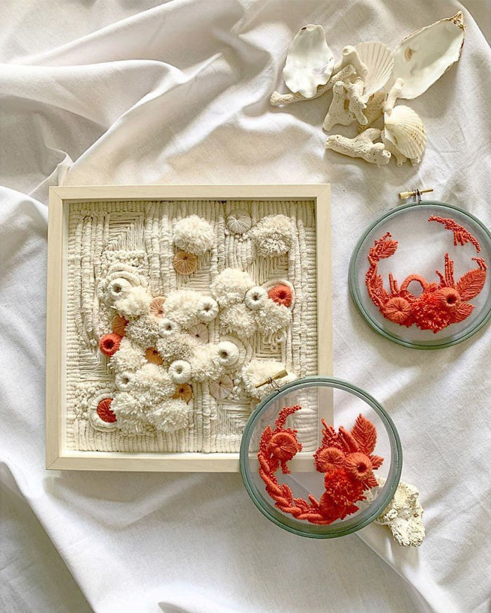 My Three-Dimensional Embroideries Inspired By Oceanic And Botanical Forms My Three-Dimensional Embroideries Inspired By Oceanic And Botanical Forms
