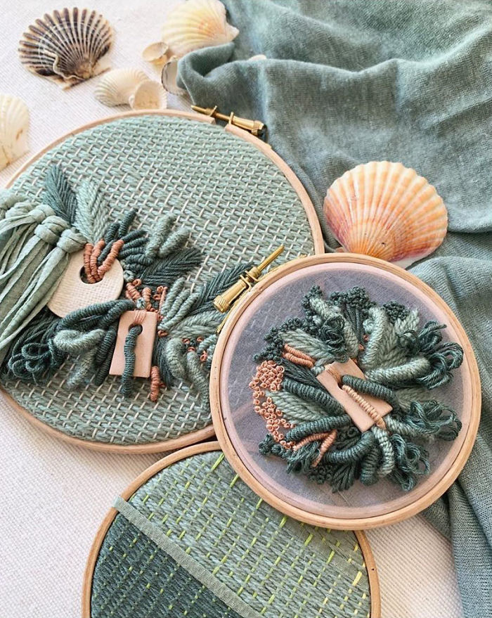 My Three-Dimensional Embroideries Inspired By Oceanic And Botanical Forms My Three-Dimensional Embroideries Inspired By Oceanic And Botanical Forms