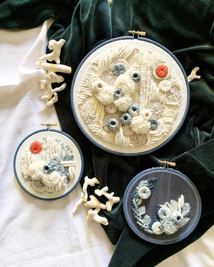 My Three-Dimensional Embroideries Inspired By Oceanic And Botanical Forms My Three-Dimensional Embroideries Inspired By Oceanic And Botanical Forms