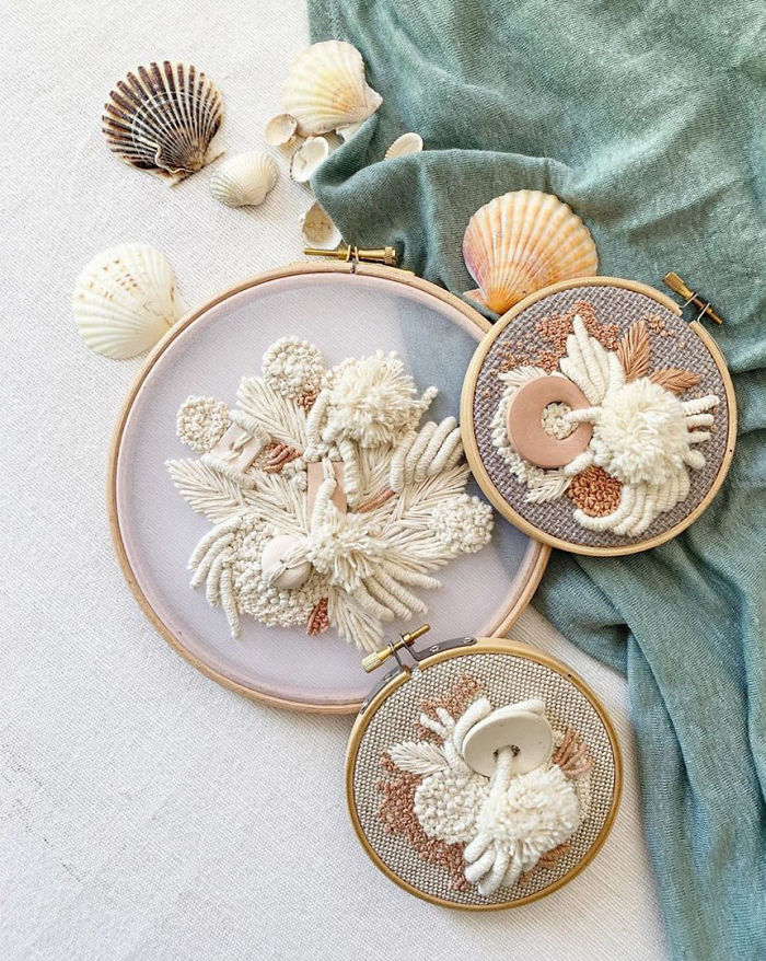 My Three-Dimensional Embroideries Inspired By Oceanic And Botanical Forms My Three-Dimensional Embroideries Inspired By Oceanic And Botanical Forms