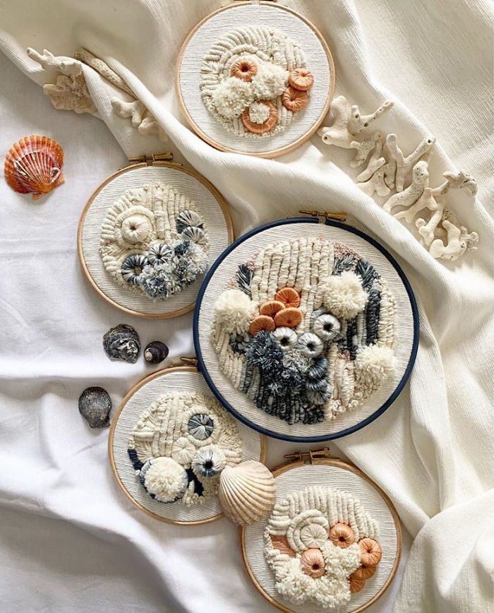 My Three-Dimensional Embroideries Inspired By Oceanic And Botanical Forms My Three-Dimensional Embroideries Inspired By Oceanic And Botanical Forms