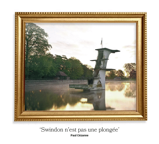 Swindon, UK In The Style Of Cezanne