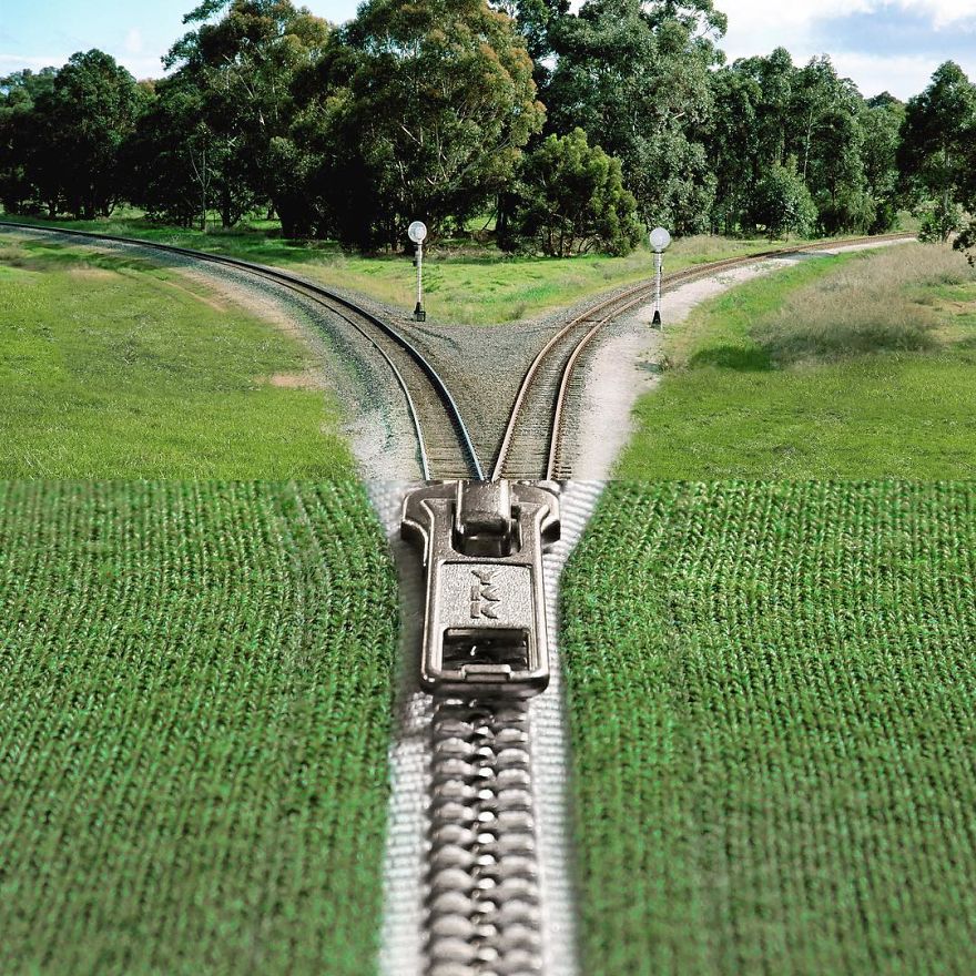 This Artist Combines Photographs To Create Surreal Scenes From Everyday Life