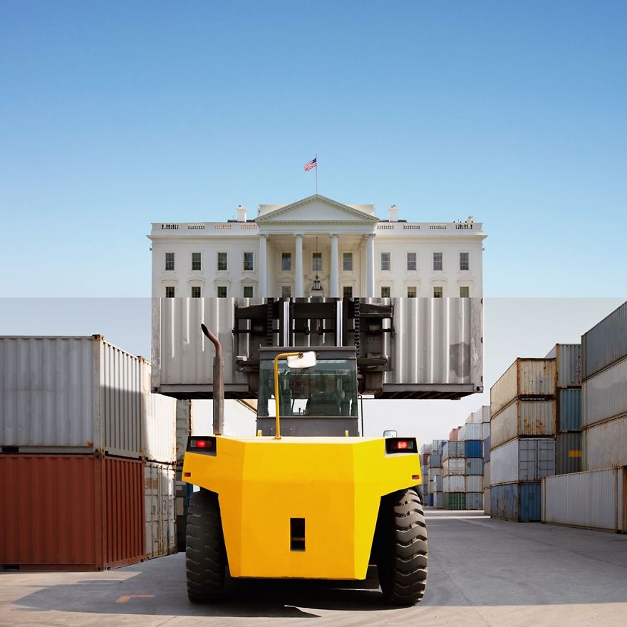 This Artist Combines Photographs To Create Surreal Scenes From Everyday Life