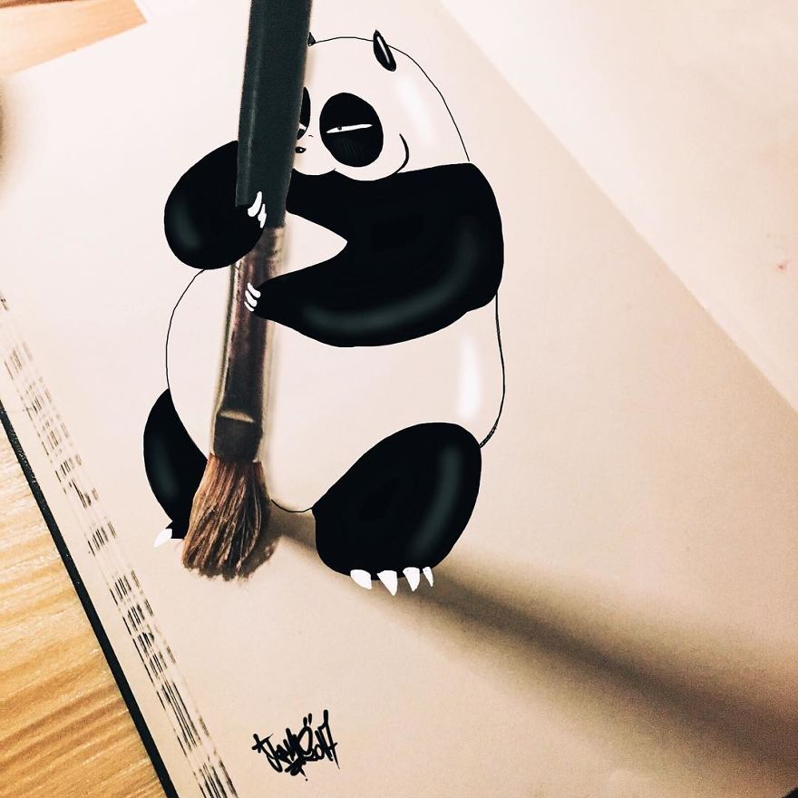 This Artist Makes His 3D Drawings Jump Off The Paper