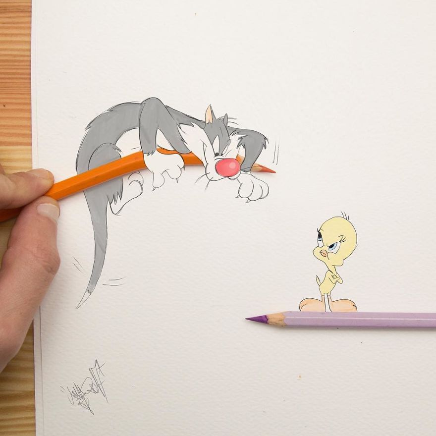 This Artist Makes His 3D Drawings Jump Off The Paper