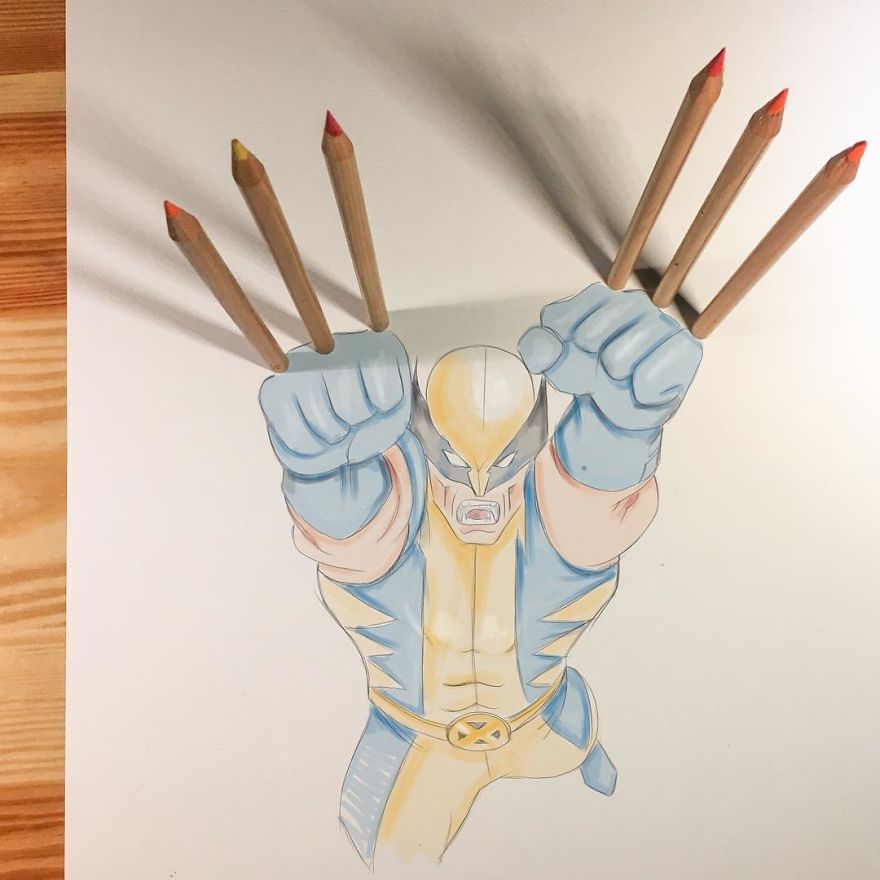 This Artist Makes His 3D Drawings Jump Off The Paper