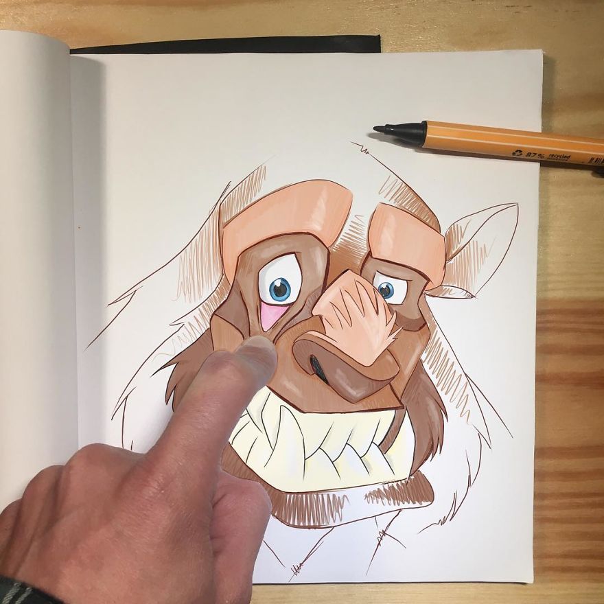 This Artist Makes His 3D Drawings Jump Off The Paper