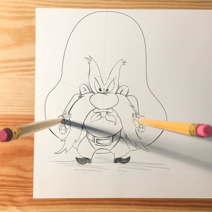 This Artist Makes His 3D Drawings Jump Off The Paper