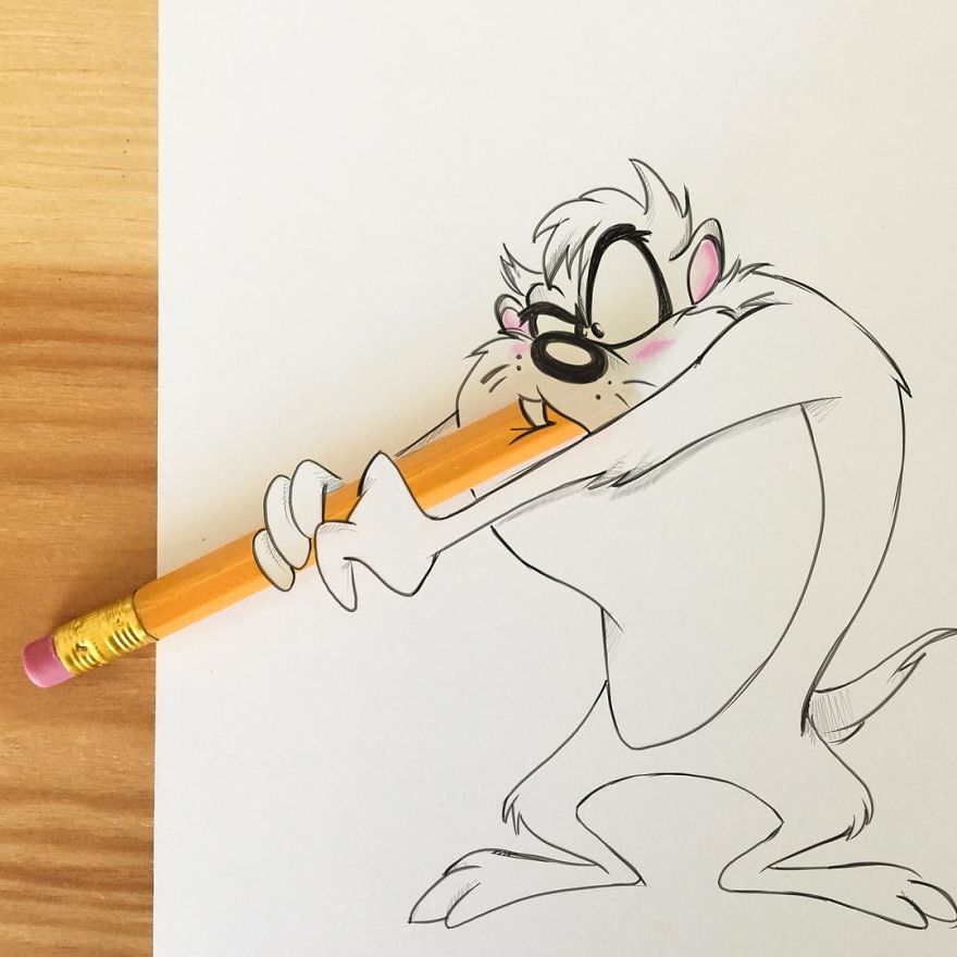 This Artist Makes His 3D Drawings Jump Off The Paper