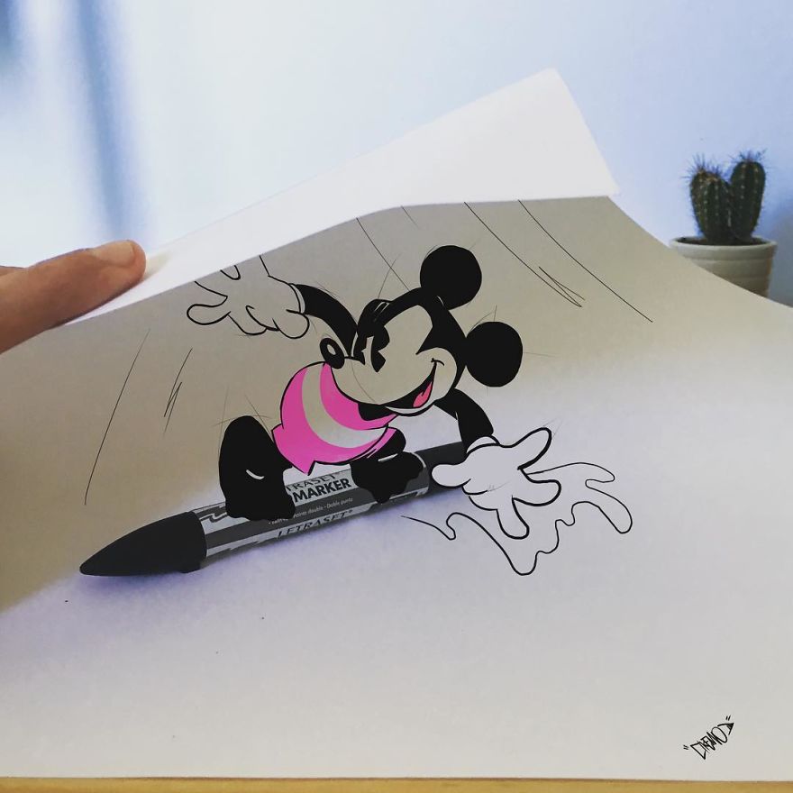 This Artist Makes His 3D Drawings Jump Off The Paper