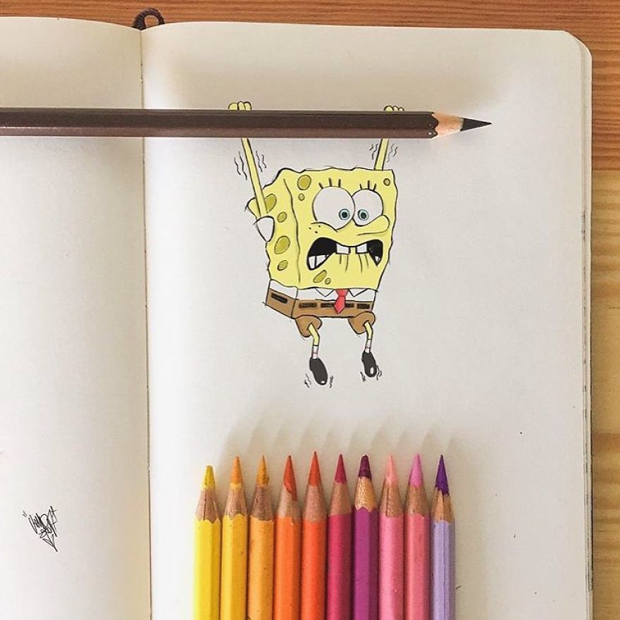 This Artist Makes His 3D Drawings Jump Off The Paper