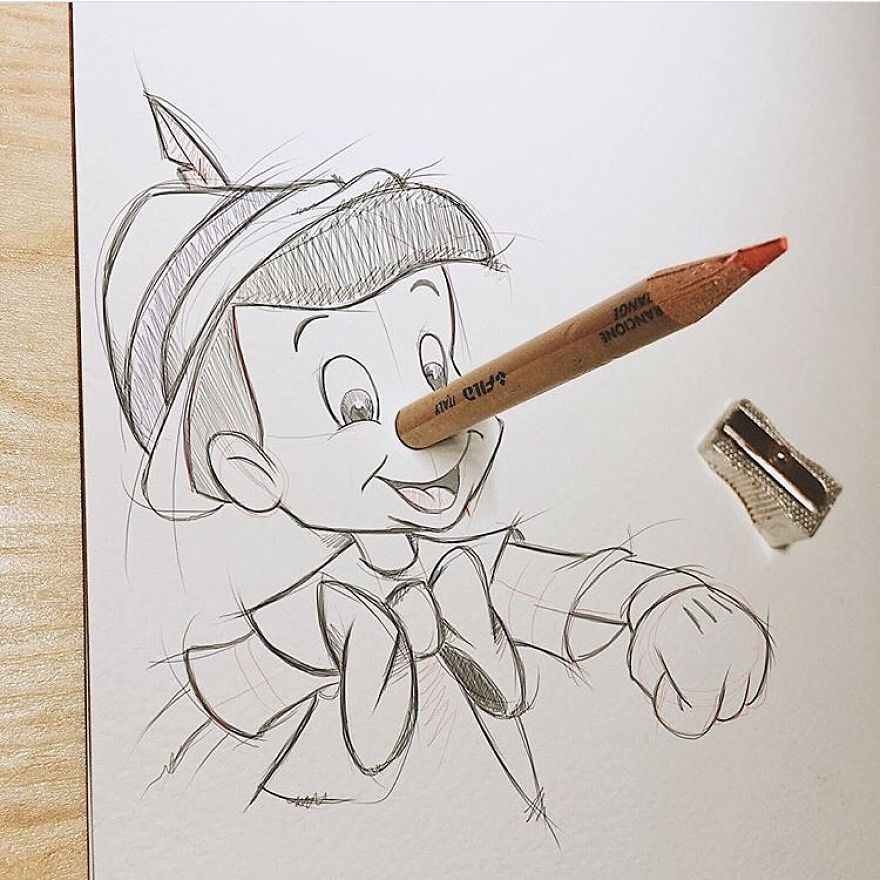 This Artist Makes His 3D Drawings Jump Off The Paper