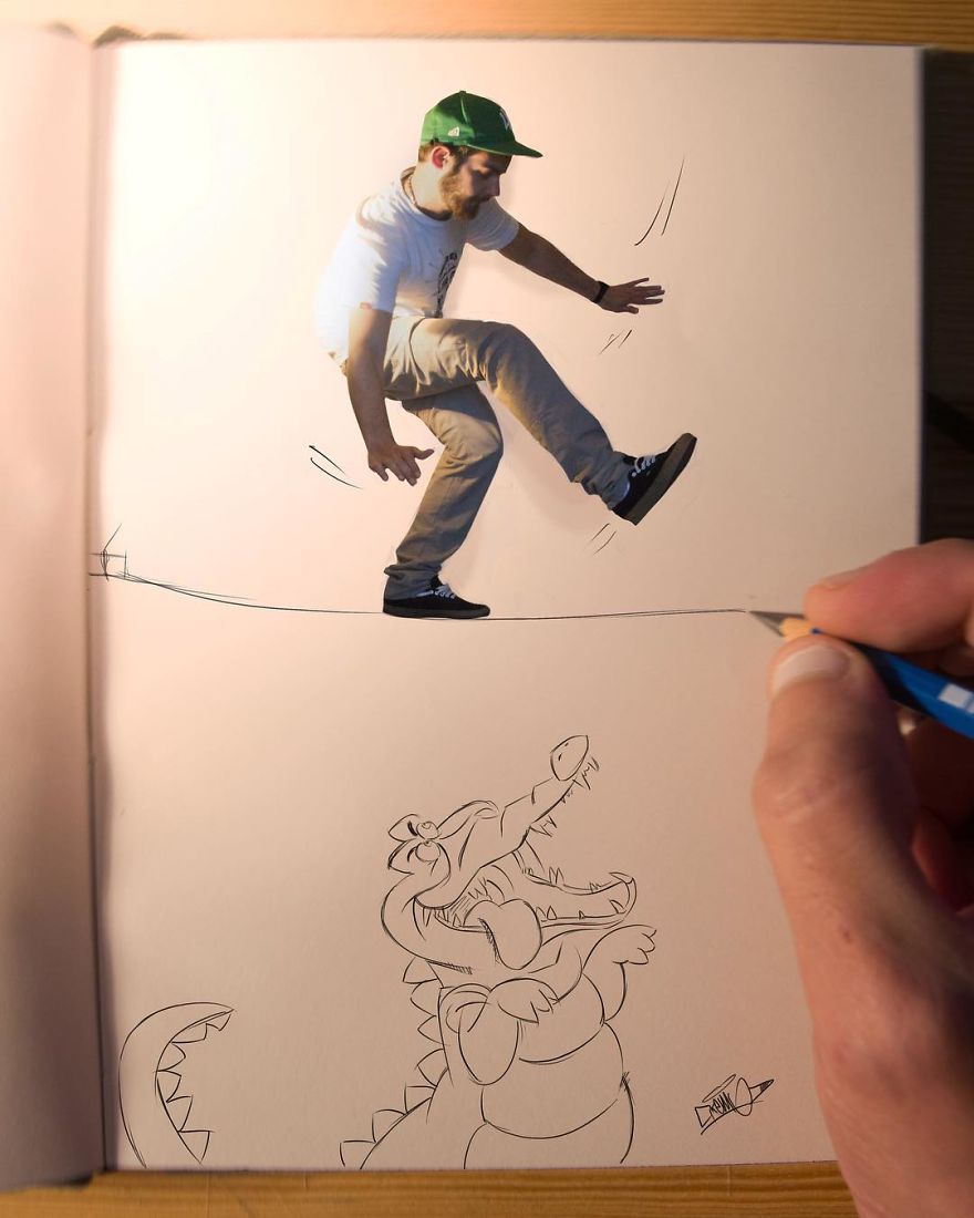 This Artist Makes His 3D Drawings Jump Off The Paper