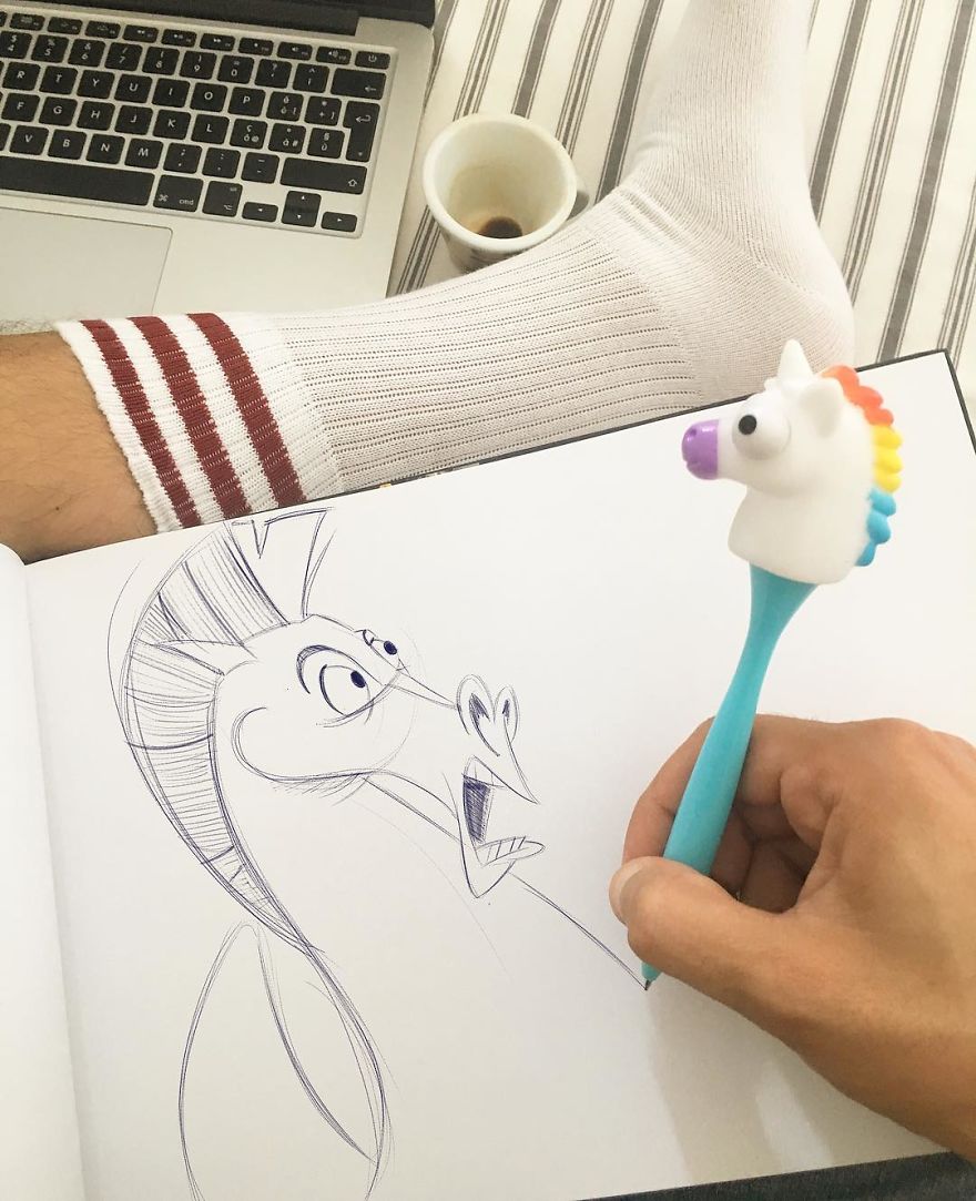 This Artist Makes His 3D Drawings Jump Off The Paper