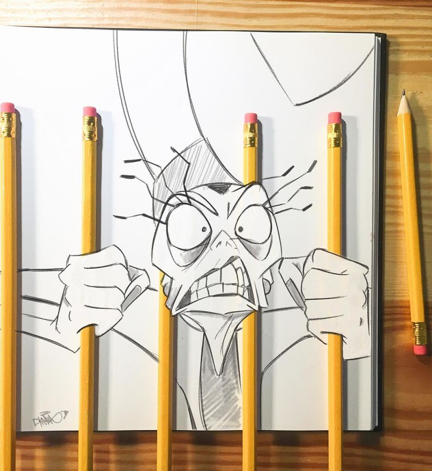 This Artist Makes His 3D Drawings Jump Off The Paper