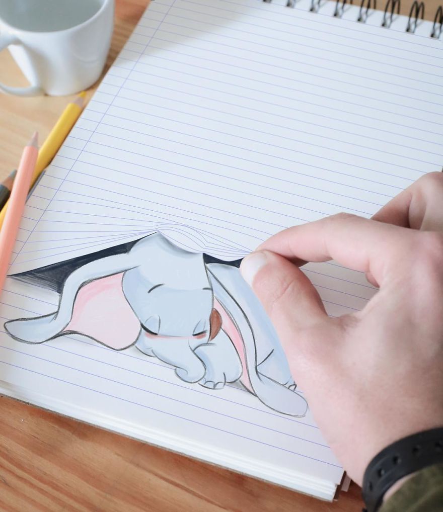 This Artist Makes His 3D Drawings Jump Off The Paper
