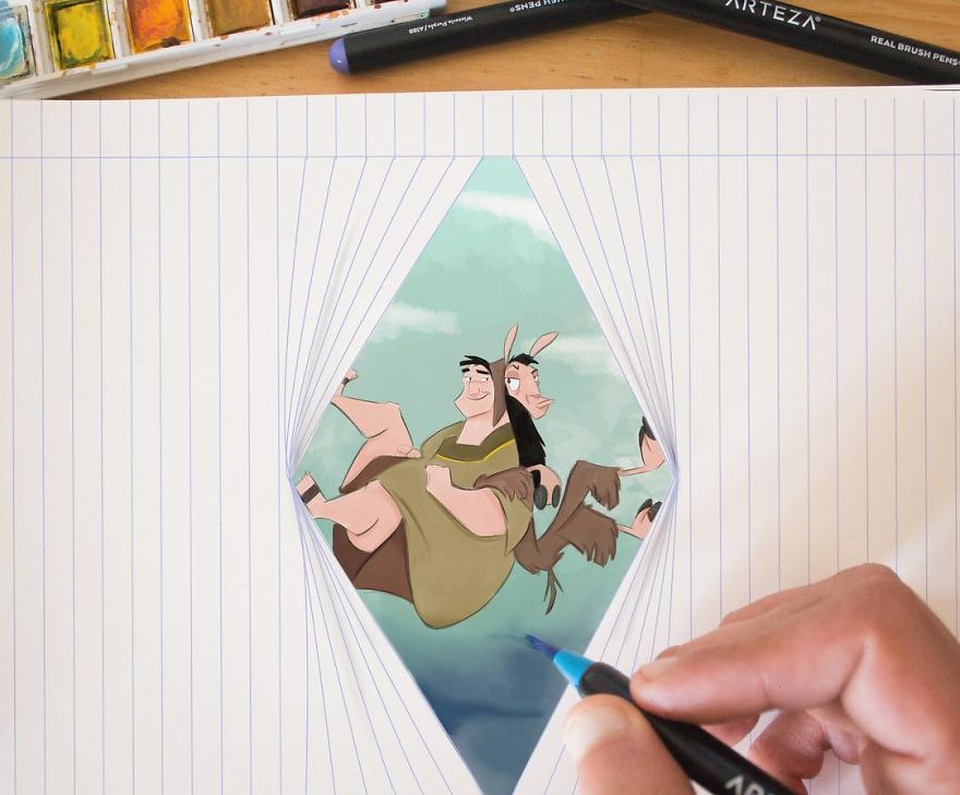 This Artist Makes His 3D Drawings Jump Off The Paper