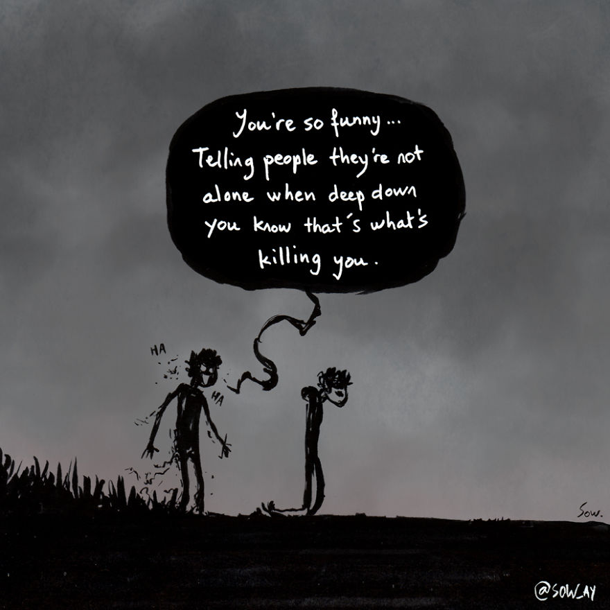 I Illustrate My Darkest Thoughts To Help People Understand What It’s Like To Suffer From Mental Illness (New Pics)