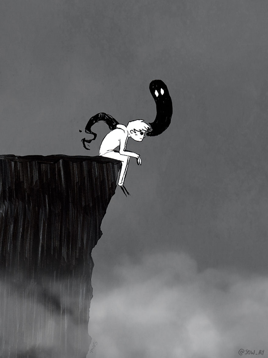 I Illustrate My Darkest Thoughts To Help People Understand What It’s Like To Suffer From Mental Illness (New Pics)