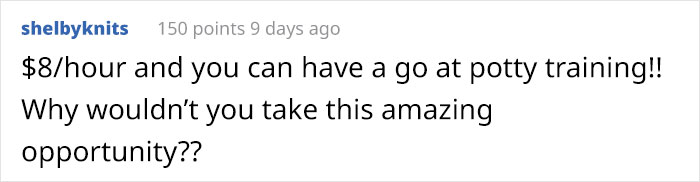 Babysitter Shares A Text Exchange With Parents Who Were Looking For Someone To Exploit As Cheap Labor