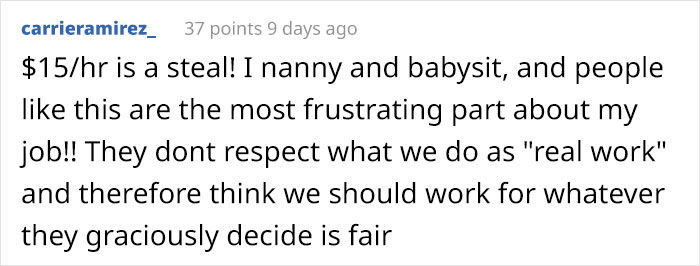 Babysitter Shares A Text Exchange With Parents Who Were Looking For Someone To Exploit As Cheap Labor