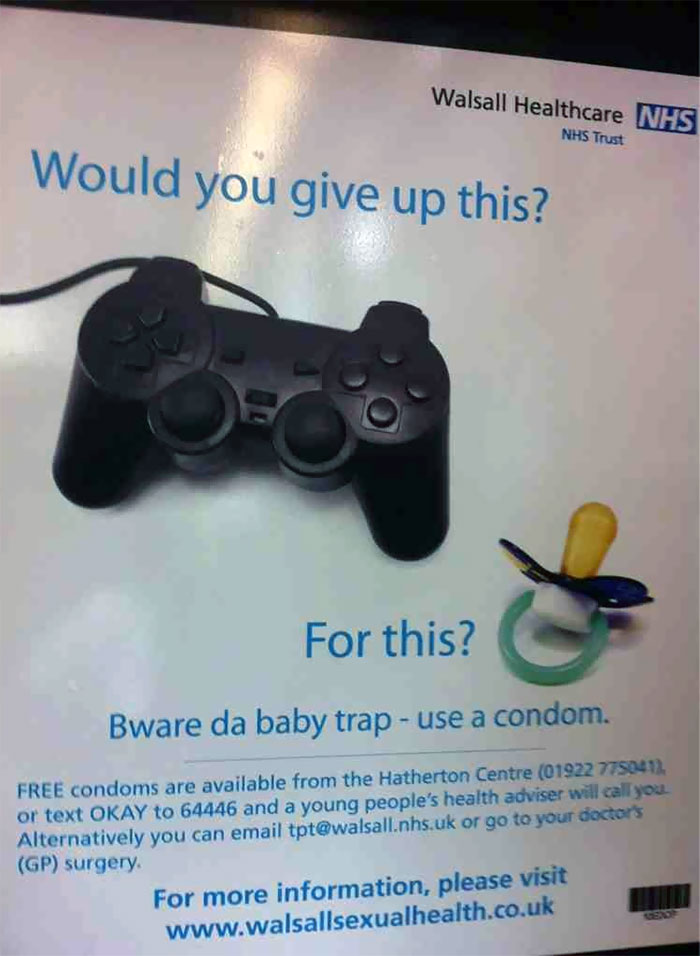 Went Shopping And Found This Ad Promoting Safe Sex