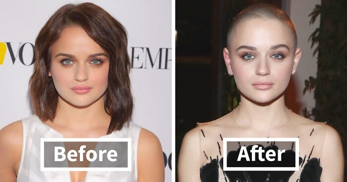 30 Celebs Before And After They Shaved Their Heads