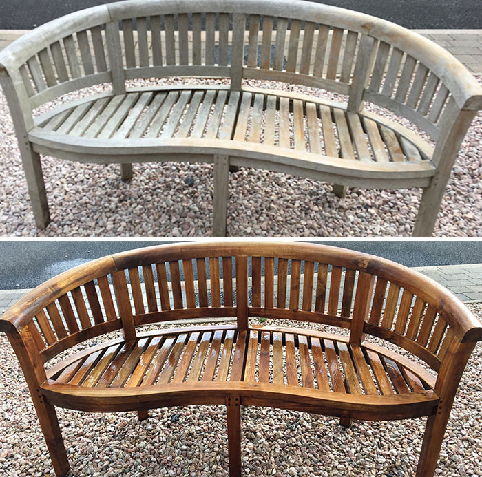 Neighbors Told Me They Already Jet Washed This Bench, I Kindly Offered To Give It Another Go For Them