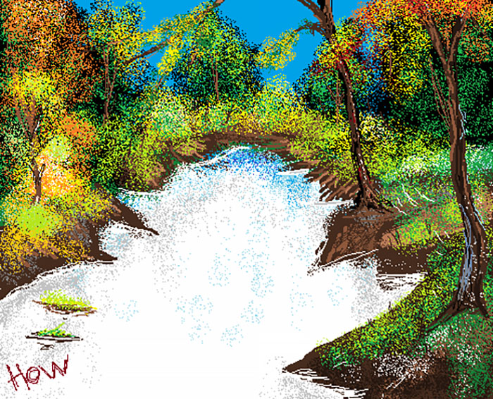 Someone Follows Bob Ross' Tutorial Video In MS Paint, Gets Absolutely Blown Away By What They Created Someone Follows Bob Ross' Tutorial Video In MS Paint, Gets Absolutely Blown Away By What They Created