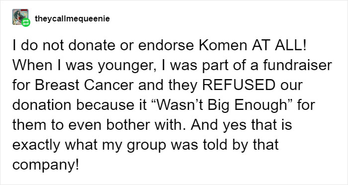 Poster Calling Breast Cancer Charity A 'Scam' Goes Viral, Then Someone Explains Why It's Wrong Poster Calling Breast Cancer Charity A 'Scam' Goes Viral, Then Someone Explains Why It's Wrong