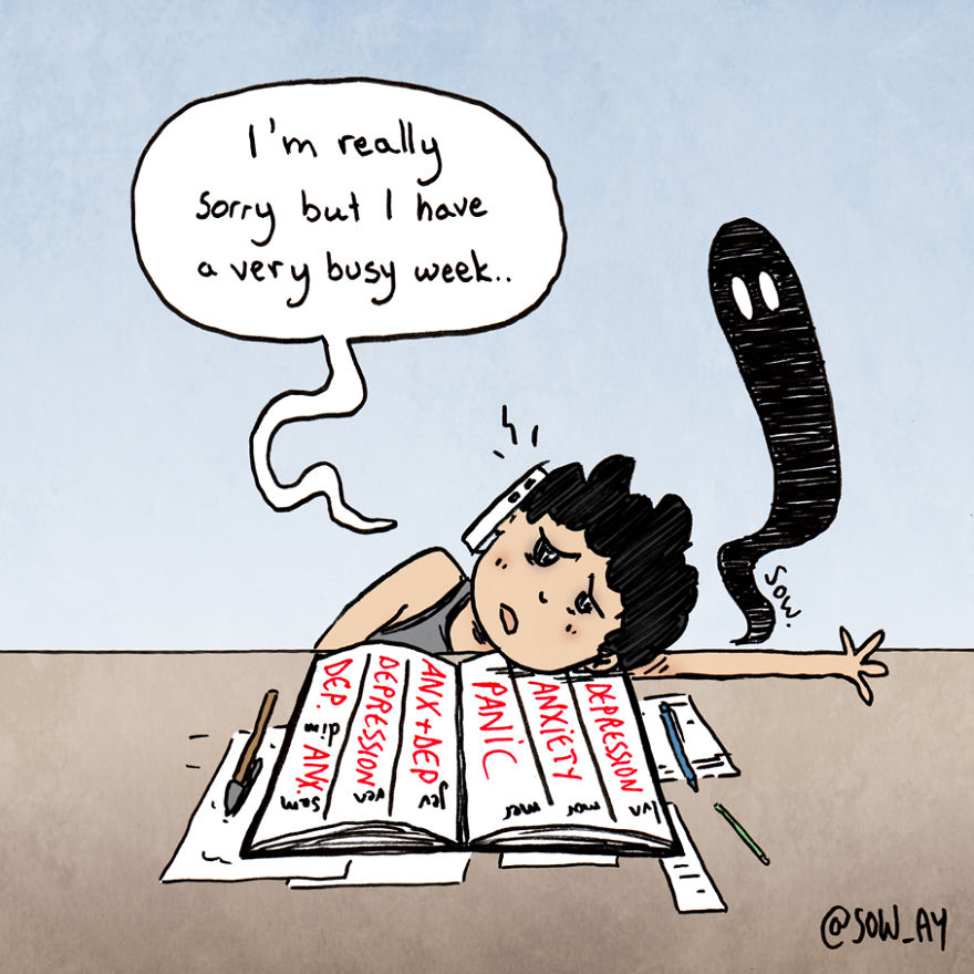 I Illustrate My Darkest Thoughts To Help People Understand What It’s Like To Suffer From Mental Illness (New Pics)