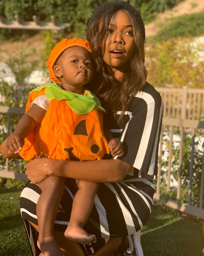 Gabrielle Union's Daughter Kaavia Also Dressed As A Pumpkin Gabrielle Union's Daughter Kaavia Also Dressed As A Pumpkin