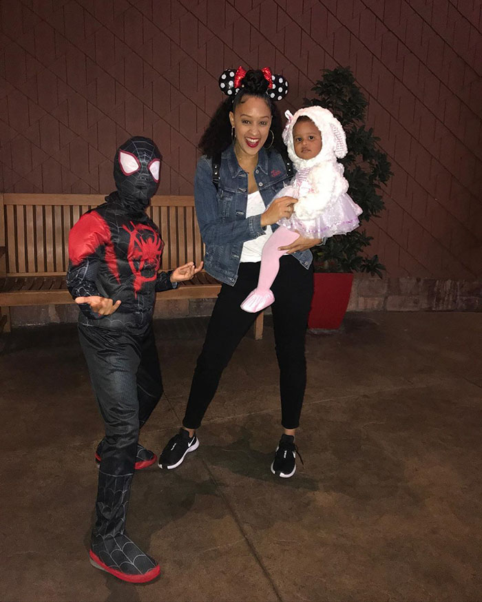 Tia Mowry's Daughter Cairo Dressed As A Lamb, While Her Son Cree Dressed As Spider-Man Tia Mowry's Daughter Cairo Dressed As A Lamb, While Her Son Cree Dressed As Spider-Man
