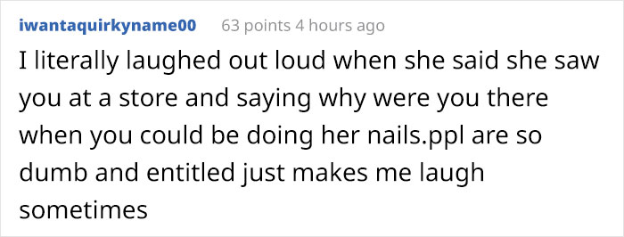 Woman Surprised To See Her Manicurist Shopping After She Said She's Fully Booked, Confronts Her And Gets Roasted Woman Surprised To See Her Manicurist Shopping After She Said She's Fully Booked, Confronts Her And Gets Roasted