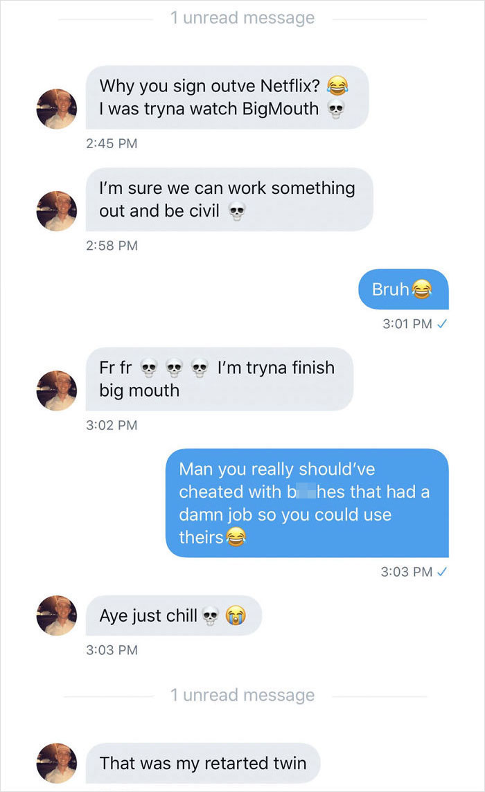 So I Changed My Netflix Password And My Ex Hit Me Up... One Thing Men Never Lack Is The Audacity