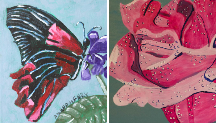 I Spent Weeks On These Paintings Out Of Acrylic Paint And Stretched Canvas