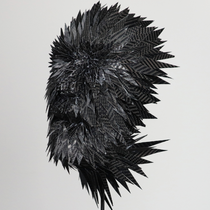 I Show My Contemporary Masks From Epoxy Resin And Fibers