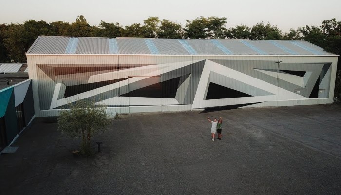 Together With Shozy We Created The Biggest 3D Mural In Belgium For Xpand Event And Meeting Center