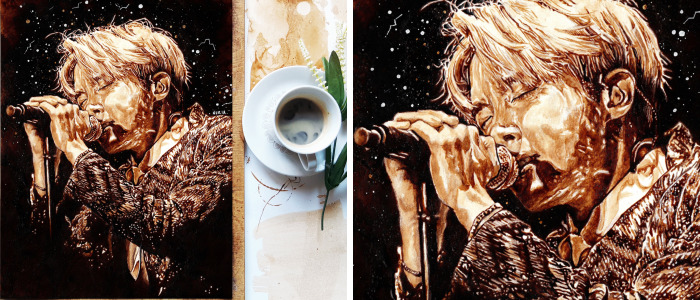 I Drew My Favourite Kpop Idols – Got7 And Bts – With Coffee