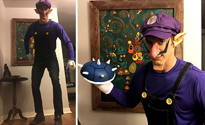 My Waluigi Halloween Costume