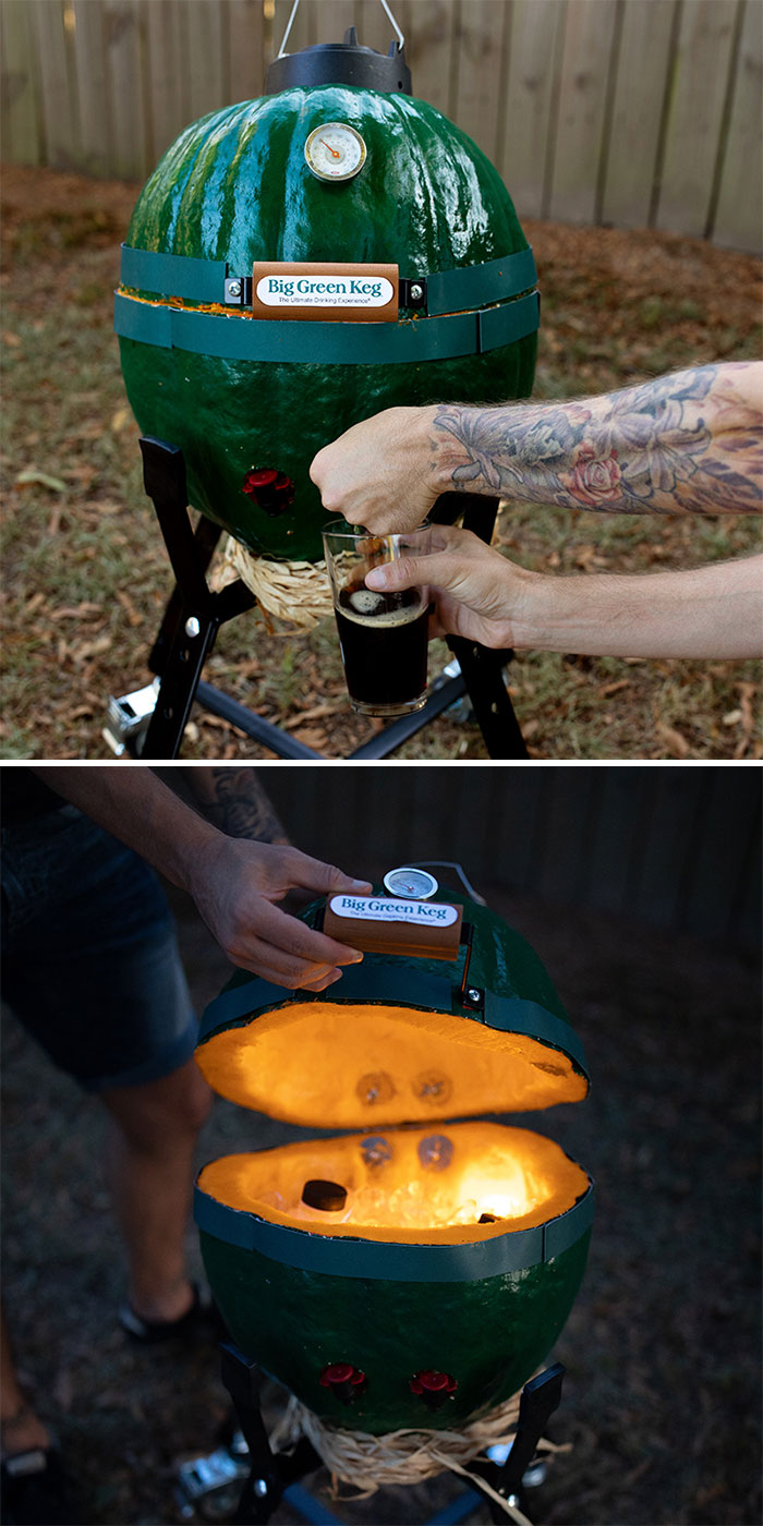 Big Green Keg Pumpkin DIY